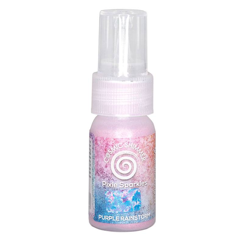 Cosmic Shimmer Jamie Rodgers Pixie Sparkles Purple Rainstorm 30ml - Craftywaftyshop