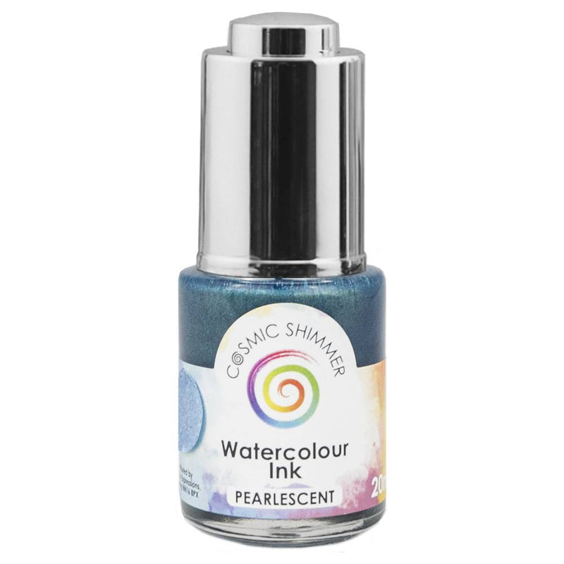 Cosmic Shimmer Pearlescent Watercolour Ink Rainy Sky 20ml by Creative Expressions - Craftywaftyshop