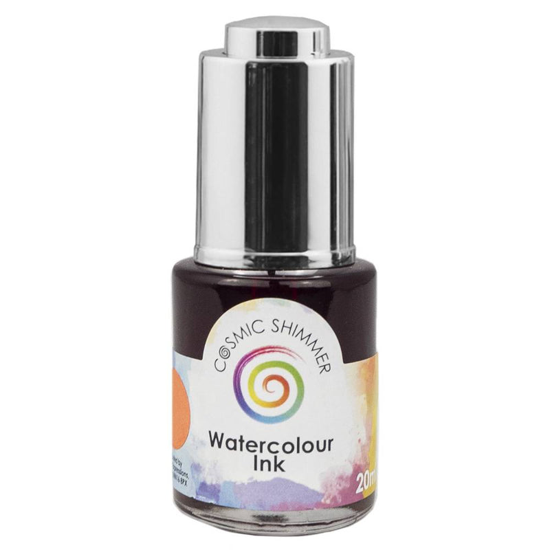 Cosmic Shimmer Watercolour Ink Juicy Orange 20mlby Creative Expressions - Craftywaftyshop