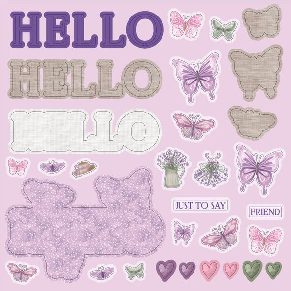 Crafters Companion 12 x 12 Die Cut Topper Pad Everyday Sentiments - Craftywaftyshop