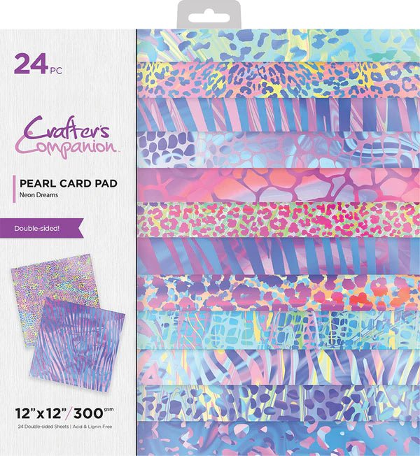 Crafters Companion 12 x 12" Paper Pad Neon Dreams - Craftywaftyshop