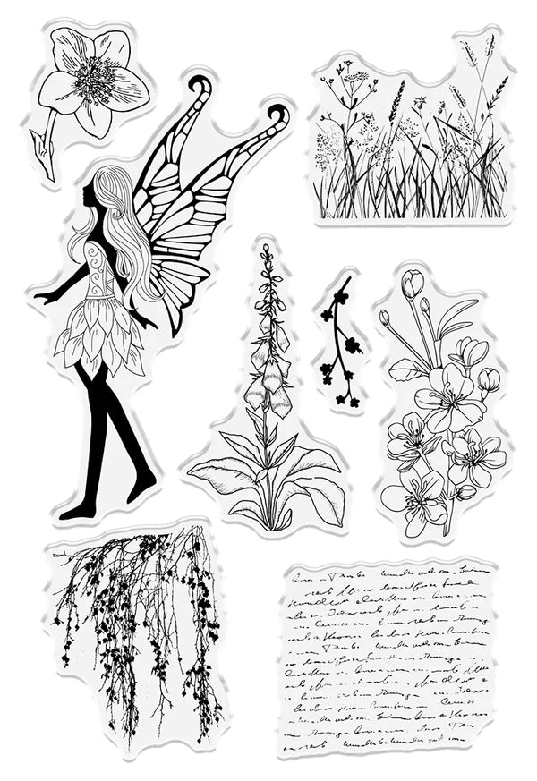 Crafters Companion Clear Acrylic Stamp Fairy of the Meadow - Craftywaftyshop