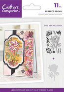 Crafters Companion Floral Collage Stamp Perfect Peony - Craftywaftyshop