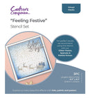 Crafters Companion Stencil Set - Feeling Festive - Craftywaftyshop