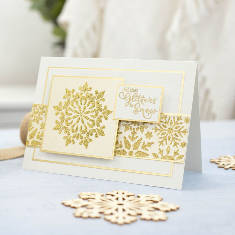 Crafters Companion Stencil Set - Graceful Snowflakes - Craftywaftyshop