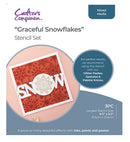 Crafters Companion Stencil Set - Graceful Snowflakes - Craftywaftyshop