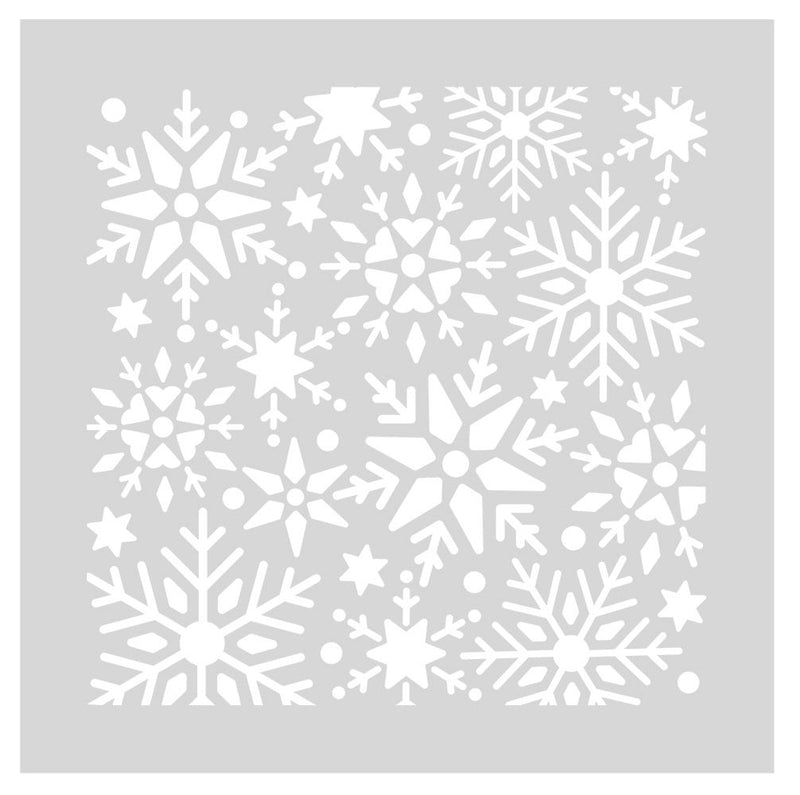 Crafters Companion Stencil Set - Graceful Snowflakes - Craftywaftyshop
