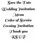 Creative Expressions Bold Flourish Wedding Stationery Pre Cut - Craftywaftyshop