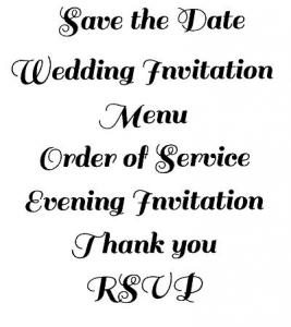 Creative Expressions Bold Flourish Wedding Stationery Pre Cut - Craftywaftyshop
