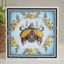 Creative Expressions Designer Boutique Collection Jewelled Beetle A6 Clear Stamp - Craftywaftyshop