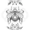 Creative Expressions Designer Boutique Collection Jewelled Beetle A6 Clear Stamp - Craftywaftyshop