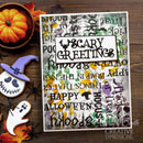 Creative Expressions Designer Boutique Ghostly Greetings 4 in x 8 in DL Clear Stamp Set - Craftywaftyshop