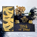 Creative Expressions Designer Boutique Trick or Treat 4 in x 8 in DL Clear Stamp Set - Craftywaftyshop
