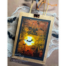 Creative Expressions Ghostly Manor 4 in x 6 in Pre Cut Rubber Stamp - Craftywaftyshop