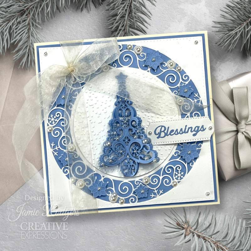 Creative Expressions Jamie Rodgers Christmas Essential Sentiments Craft Die - Craftywaftyshop