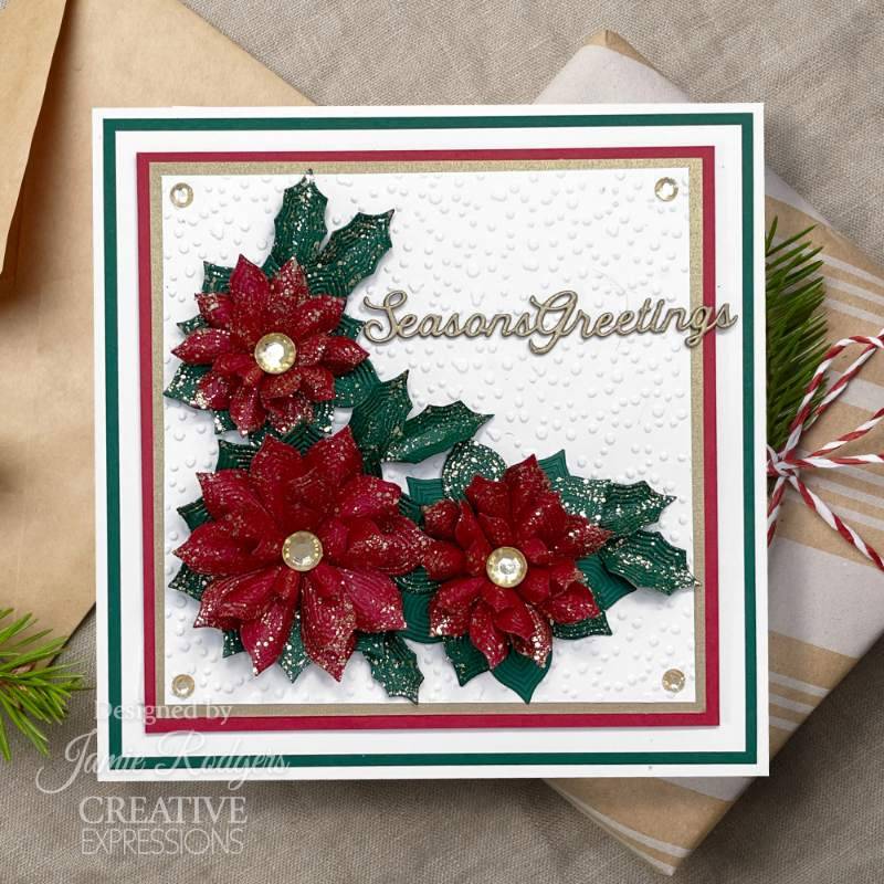 Creative Expressions Jamie Rodgers Christmas Essential Sentiments Craft Die - Craftywaftyshop