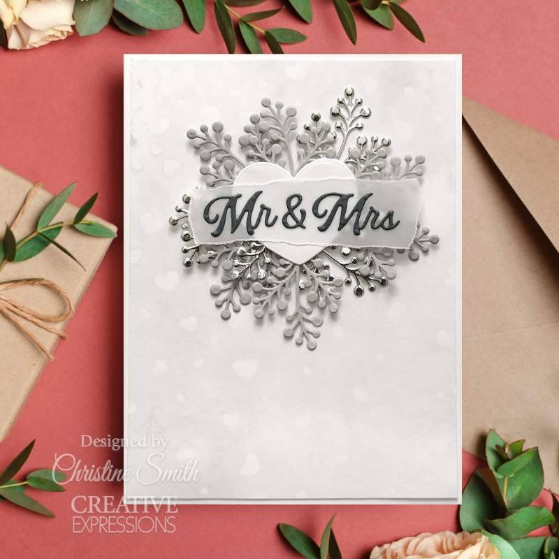 Creative Expressions Jamie Rodgers Everlasting Love Wedding Essentials Craft Die - Craftywaftyshop
