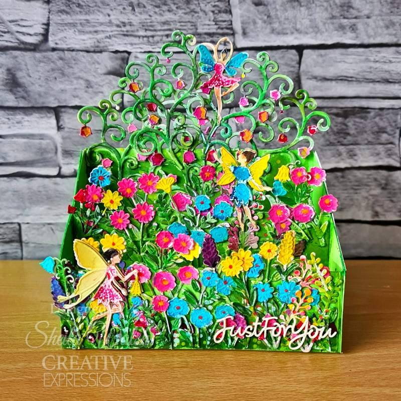 Creative Expressions Jamie Rodgers Fairy Village Floral Dwellings Craft Die - Craftywaftyshop
