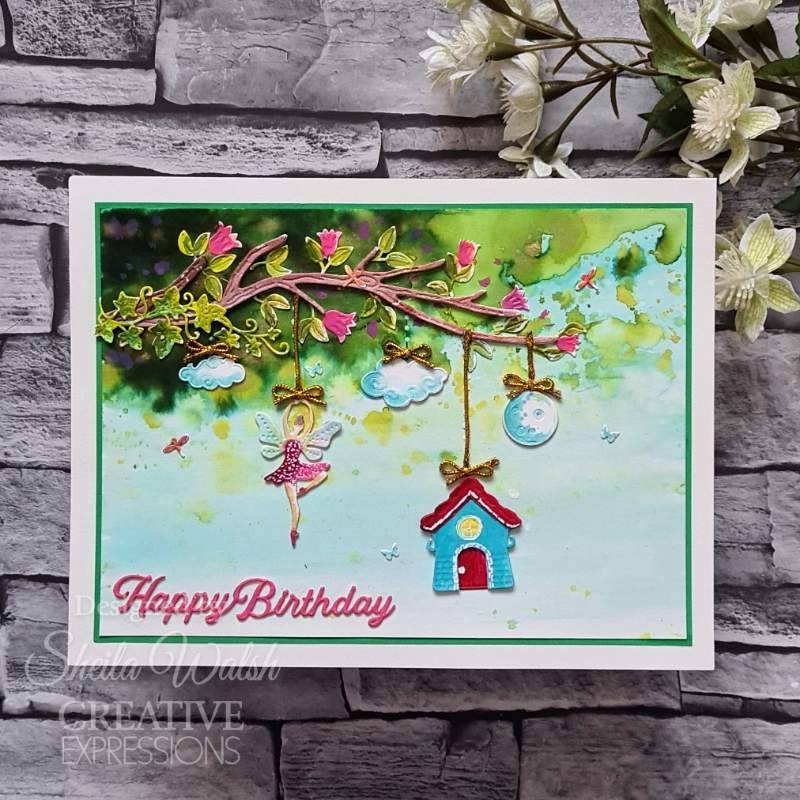 Creative Expressions Jamie Rodgers Fairy Village Floral Dwellings Craft Die - Craftywaftyshop