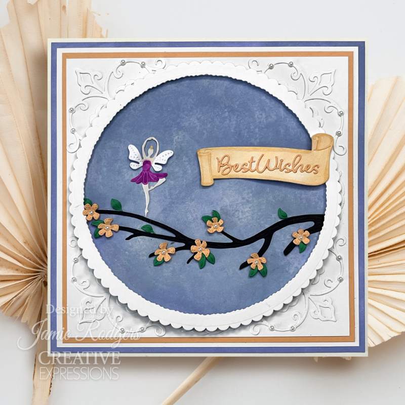 Creative Expressions Jamie Rodgers Fairy Village Floral Dwellings Craft Die - Craftywaftyshop