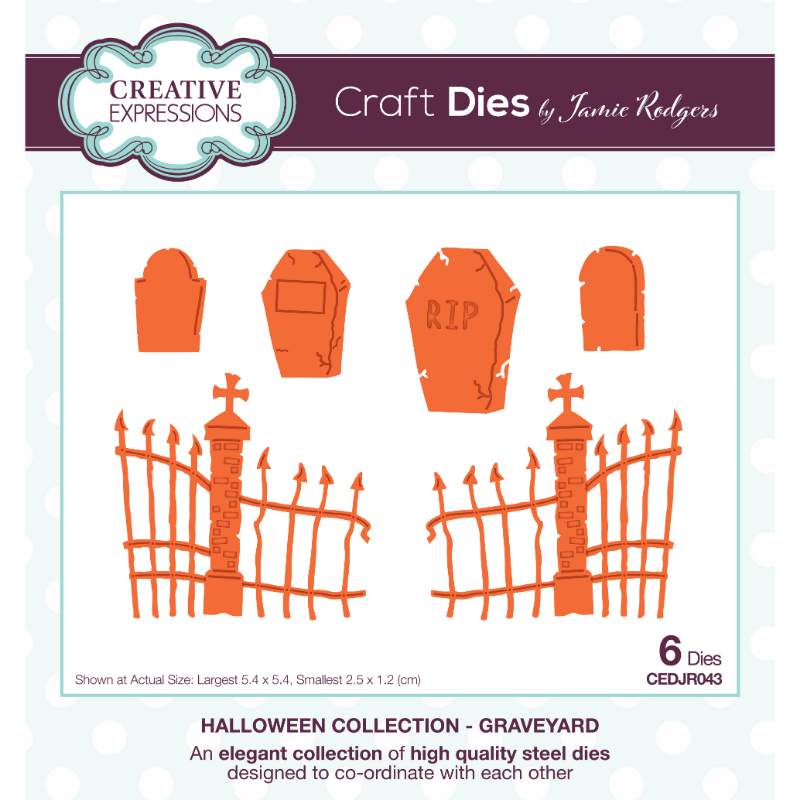 Creative Expressions Jamie Rodgers Graveyard Craft Die - Craftywaftyshop