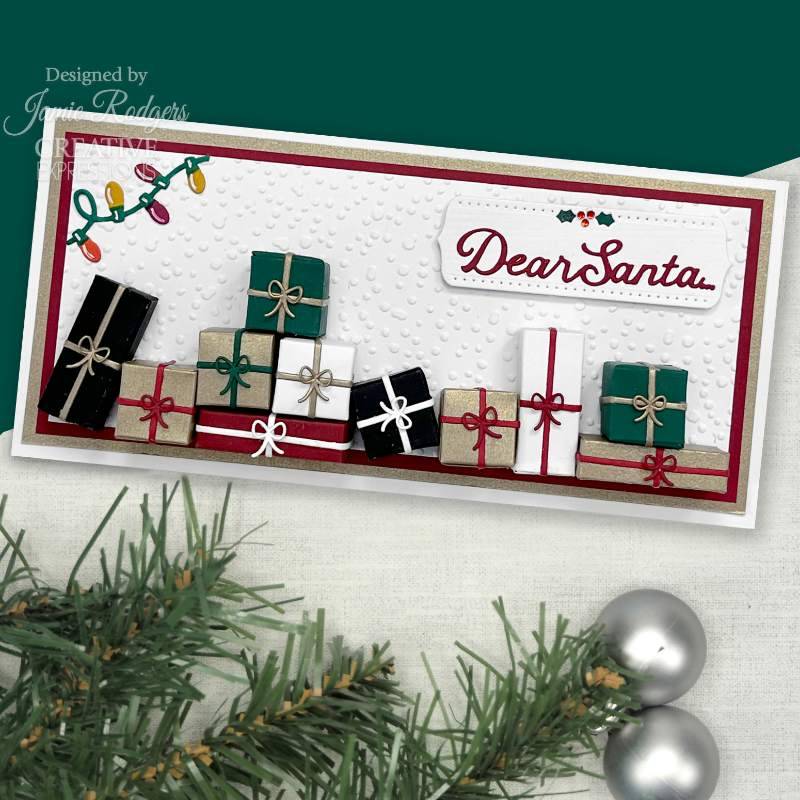Creative Expressions Jamie Rodgers Holiday Lights Border & Corner Craft Die - Craftywaftyshop
