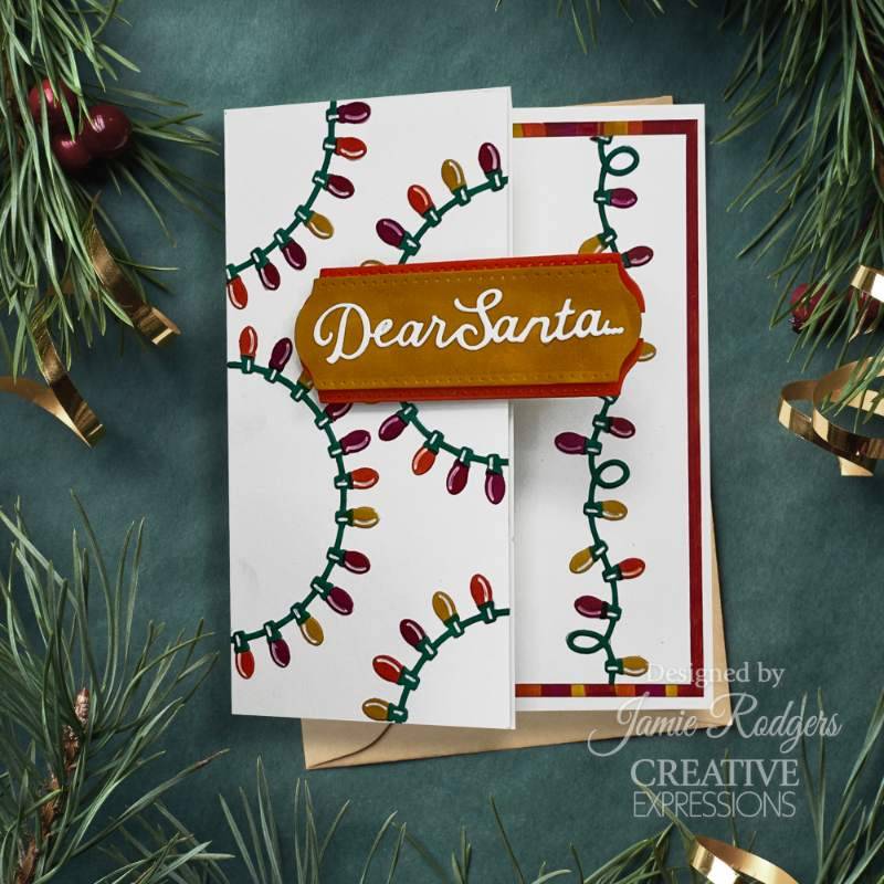 Creative Expressions Jamie Rodgers Holiday Lights Border & Corner Craft Die - Craftywaftyshop