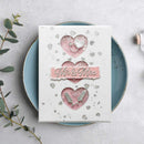 Creative Expressions Jamie Rodgers Scattered Hearts 6 in x 6 in Stencil - Craftywaftyshop