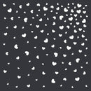 Creative Expressions Jamie Rodgers Scattered Hearts 6 in x 6 in Stencil - Craftywaftyshop