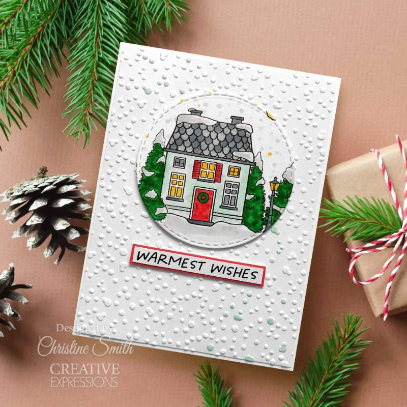 Creative Expressions Jane’s Doodles White Christmas 6 in x 8 in Clear Stamp Set - Craftywaftyshop