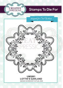 Creative Expressions Lotties Garland Pre Cut Stamp Coords With CED4369 - Craftywaftyshop