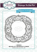 Creative Expressions Michelle Morning Flower Pre Cut Stamp Coords With CED4344 - Craftywaftyshop