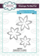 Creative Expressions Pinwheel Flower Pre Cut Stamp - Craftywaftyshop