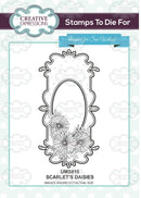 Creative Expressions Scarlets Daisies Pre Cut Stamp Coords With CED4332 - Craftywaftyshop