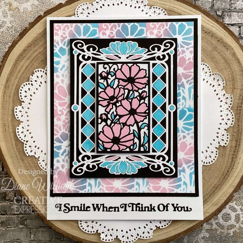 Creative Expressions Sue Wilson Mini Shadowed Sentiments I Smile When I Think Of You Craft Die - Craftywaftyshop