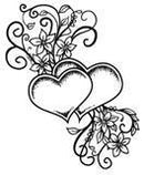 Creative Expressions Two Hearts Entwined Pre Cut Stamp - Craftywaftyshop