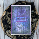 Creative Expressions Web of Shadows 4 in x 6 in Pre Cut Rubber Stamp - Craftywaftyshop