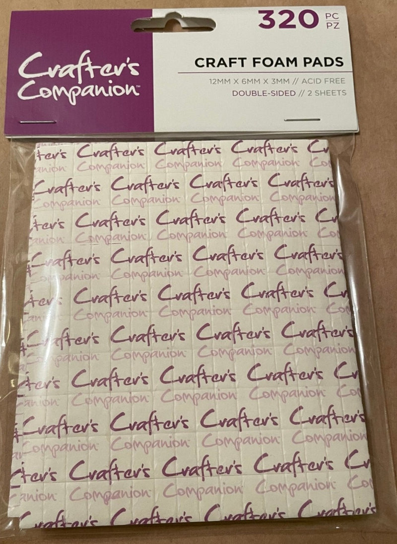 Double Sided Foam Pads 12mm x 6mm x 3mm by Crafters Companion - Craftywaftyshop