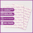 Double Sided Foam Pads 24mm x 12mm x 3mm by Crafters Companion - Craftywaftyshop