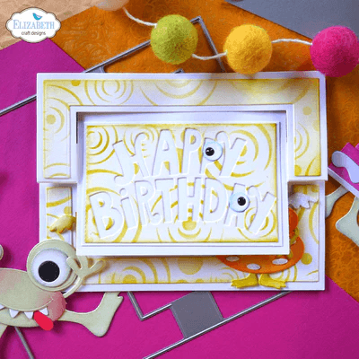 Elizabeth Craft Designs Birthday Flip Card - Craftywaftyshop
