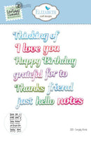 Elizabeth Craft Designs Everyday Words Die Set - Craftywaftyshop