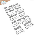 Elizabeth Craft Designs Everyday Words Die Set - Craftywaftyshop