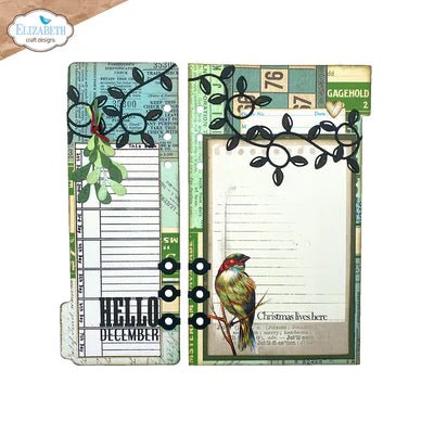 Elizabeth Craft Designs Planner Essentials 53 - Half Tab Page with Christmas Lights - Craftywaftyshop