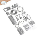 Elizabeth Craft Designs Playful Flowers Die Set - Craftywaftyshop