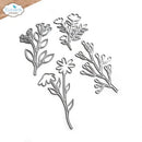 Elizabeth Craft Designs Stemmed Flowers Die Set - Craftywaftyshop
