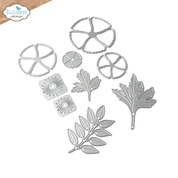 Florals 25 Die Set by Elizabeth Craft Designs - Craftywaftyshop