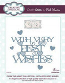 From the Heart With Very Best Wishes Craft Die by Creative Expressions - Craftywaftyshop