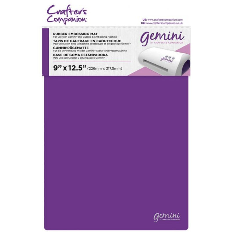 Gemini Accessories - Rubber Embossing Mat 9" x 12.5" by Crafters Companion - Craftywaftyshop