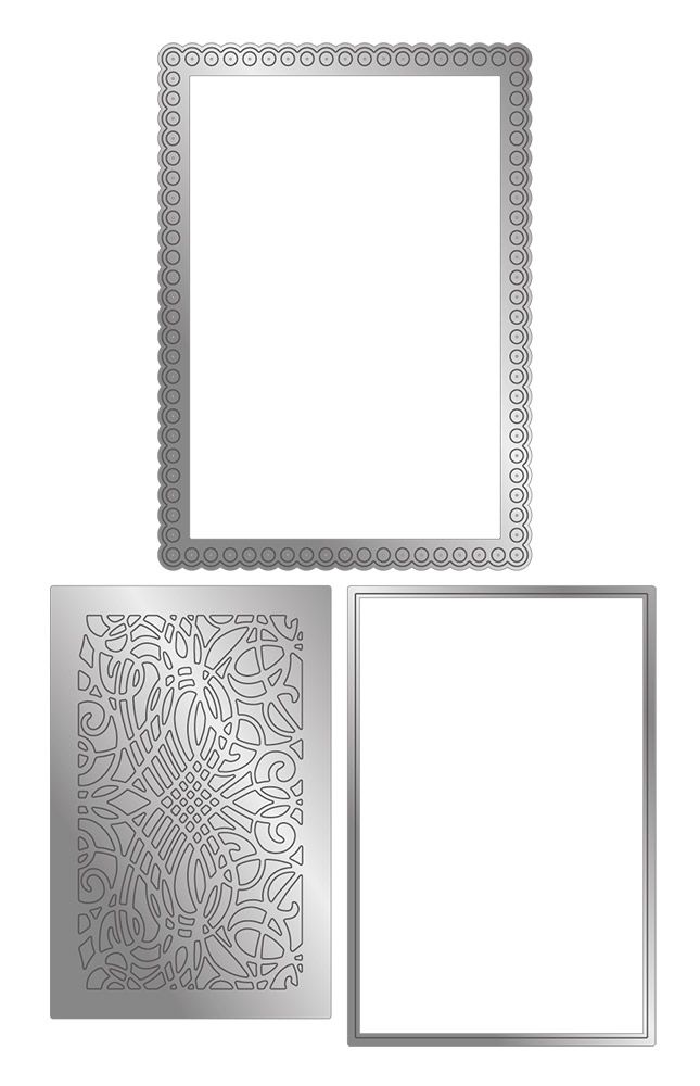 Gemini Deep Border Create-a-Card Die Baroque Frame by Crafters Companion - Craftywaftyshop
