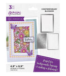 Gemini Deep Border Create-a-Card Die Contemporary Blossom by Crafters Companion - Craftywaftyshop